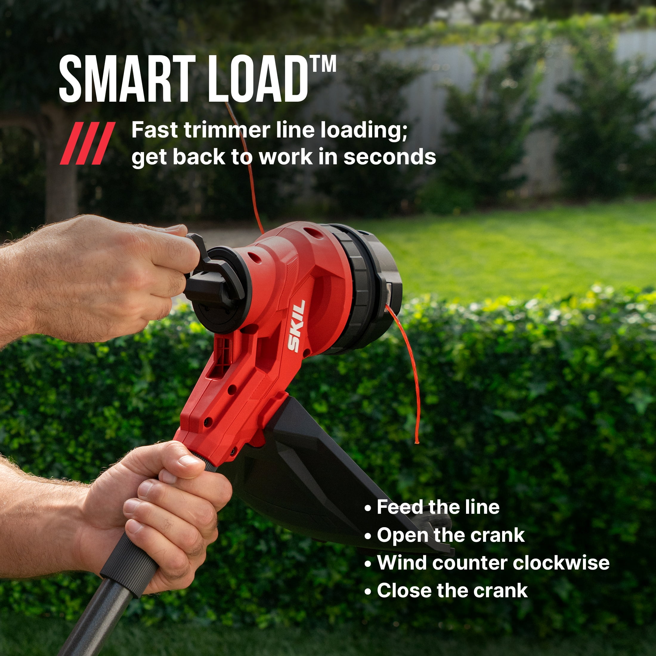 SKIL PWR CORE 40V Brushless 15-Inch String Trimmer Kit with 2.0Ah Battery and 60W Charger, LT4832C-10