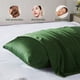 thumbnail image 5 of Fundas de Almohada de Seda 2 Paquetes Casbrove Morera Reina Verde, 5 of 7