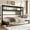 Gray + MDF+Metal + Twin, variant on Luckynote Twin Size Murphy Bed, Metal Foldable Bed Frame with Storage Shelves, Space Saving Design, White