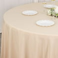 thumbnail image 4 of BalsaCircle 108" Round Premium Polyester Tablecloth Wedding Table Linens Beige, 4 of 8