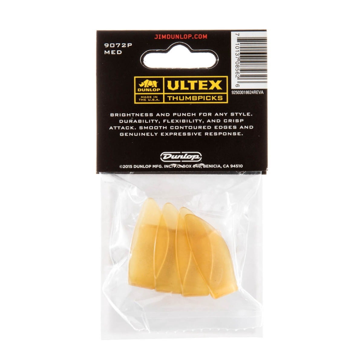 Dunlop Ultex Medium Thumbpicks Gold (12-Pack)