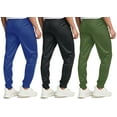 thumbnail image 4 of ASUDESIRE 3 Pack Men's Athletic Pants Sweatpants Workout Jogger with Pockets for Running Jogging Hiking Upgraded Premium Fabric, 4 of 5