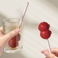 thumbnail image 5 of Fine Meshes Filter Silicone Straw Portable Teas Infuser For Cups Mug Leak proof Design Easy Disassembly, 5 of 8