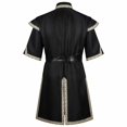 thumbnail image 3 of WRFWUL Mens Medieval Robe Costume Knight Tunic Cosplay Tops Viking Pirate Renaissance Jacket with Belt, 3 of 7