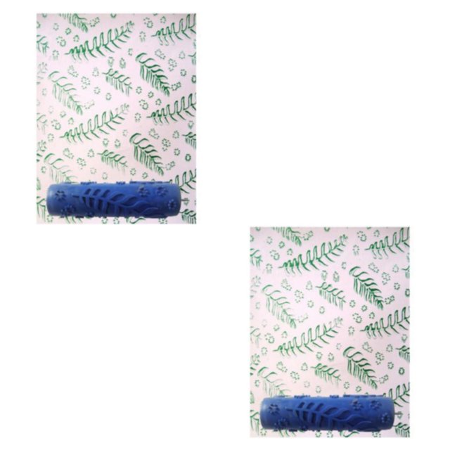 Maytalsory 7 Mur Empaistic Peinture Rouleau Outil Décoration pour Modèle Machine Bleu Type 1 2Set
