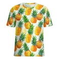 thumbnail image 5 of Lunarable Pineapple Women's Short Sleeve T-Shirt Crew Neck Casual Summer Trendy Loose Fit Tops, 5 of 6