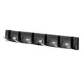 thumbnail image 2 of Colgador de puerta plegable con 6 ganchos, gancho de almacenamiento reutilizable sin perforaciones, soporte para albornoz de toalla de baño para Almacenamiento y organización del hogar Negro Plata Billuyoard HA063591-05B, 2 of 6