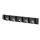 thumbnail image 1 of Colgador de puerta portátil ajustable de 45 grados, plegable, 6 ganchos, gancho de almacenamiento de estilo Simple, soporte para ropa, sombrero, Almacenamiento y organización del hogar Negro Plata Bewildely HA063591-05B, 1 of 6