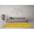 thumbnail image 3 of Ahgly Company Machine Washable Indoor Rectangle Persian Yellow Traditional Area Rugs, 3' x 5', 3 of 4