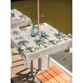 thumbnail image 2 of Outdoor Tablecloth with Umbrella Hole for Patio/Picnic/Party/Camping, Palm Tree Beach Waterproof Table Cloth Square Cover Washable, Summer Tropical Botanical Beige (60"x 60"), 2 of 9