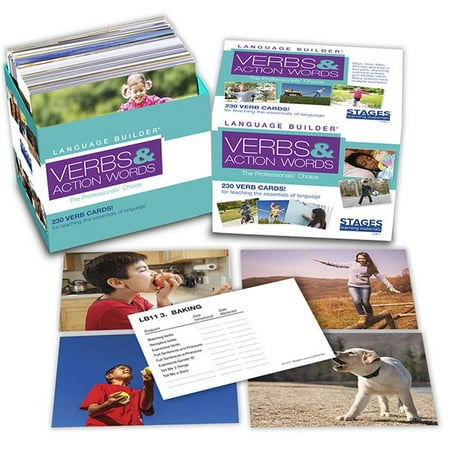 Stages Learning SLM011 Lang Builder Picture Cards Verbs