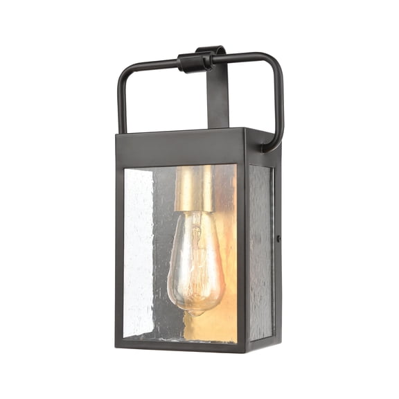 Elk Home 7-Inch Wide Outdoor Knowlton Wall Sconce, Matte Black