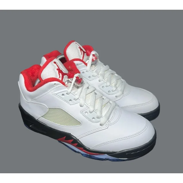 Ni - ke Air Jordan 5 Low Golf 'Fire Red' Men's Golf Shoes Size 5 Multicolor - CU4523-100