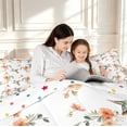 thumbnail image 5 of Erosebridal Kawaii Hummingbird 7pcs Queen Bedding,Bohemian Tropical Bedding Comforter Set Queen,White Tan,Polkadot Reversible, 5 of 7
