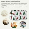 thumbnail image 6 of GZHJMY Collapsible Storage Basket Buffalo Plaid Christmas Trees Rectangular Storage Bins Baskets Toys Storage Bins with Handles for Bedroom Home Office 1PCS, 6 of 7