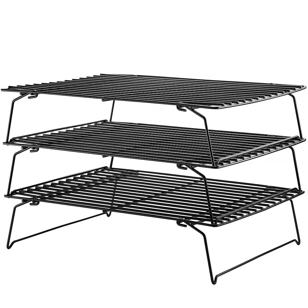 Carbon Steel Cooling Stand Biscuit Cooling Bakeware Nonstick Cake Tray Stackable Cookie Stand 3