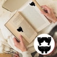 thumbnail image 3 of 6PCS Magnetic Cat Bookmarks, Cute Black Cat Design Kawaii Style Unique Book Markers Gift for Book Lovers Students, 3 of 7
