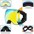 thumbnail image 3 of Unisex Windproof Ski Goggles Double Lens Anti-Fog Big Spherical Snow Goggles, 3 of 8