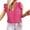 Hot Pink, variant on Fesfesfes Winter Tops Women Casual Summer Printing Short Sleeves V-neck Loose T-Shirt Blouse Tops Womens Tshirts Graphic 6(M)