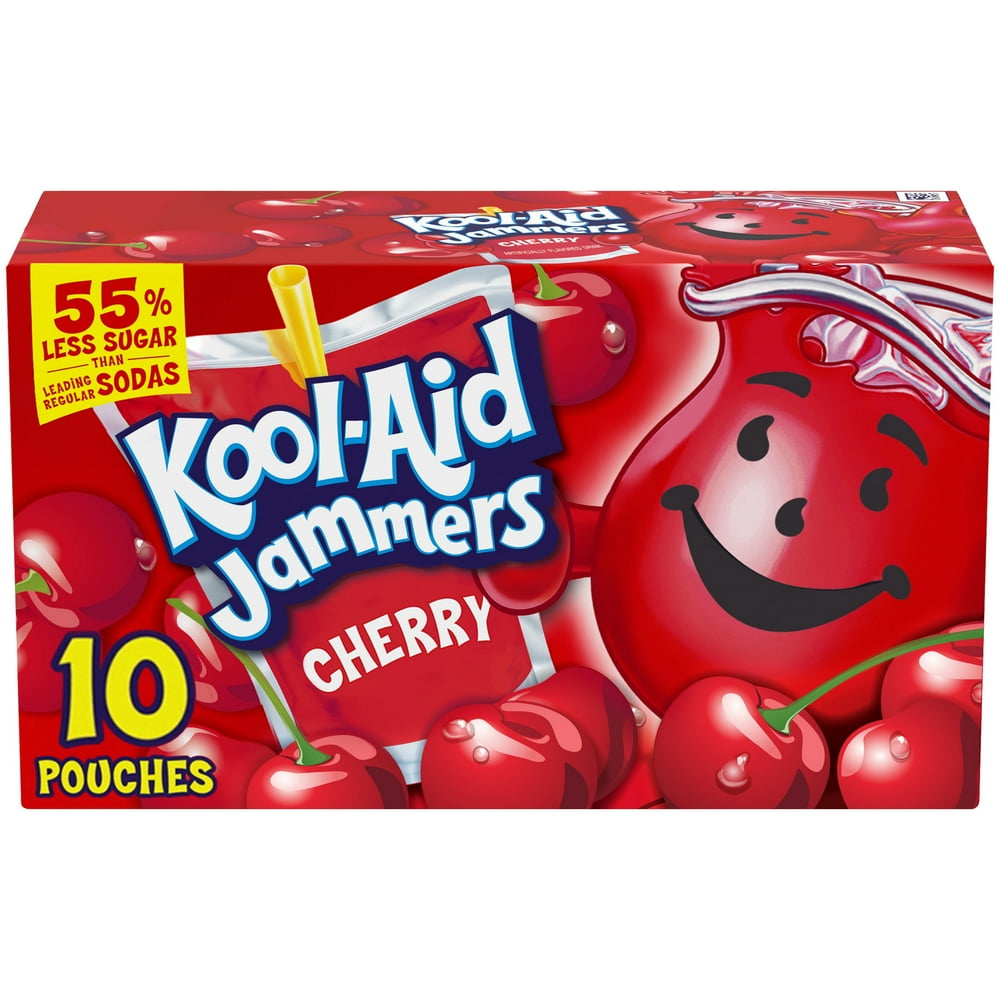 KoolAid Jammers Cherry Artificially Flavored Soft Drink, 10 ct Box, 6