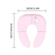 thumbnail image 4 of ¡Ofertas de Clearance!, Asiento de entrenamiento para ir al baño plegable Asiento de inodoro de viaje para bebé Fundas para orinal Almohadillas antideslizantes Akmoler, 4 of 8