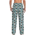 thumbnail image 3 of Daiia PUG HEAD And Flower Men's Sleep Pant with Pockets and Drawstring,Pajama Pants-Large, 3 of 9