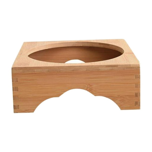 Mantel individual de madera para mesa, resistente al calor y duradero. 19cm
