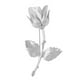 thumbnail image 2 of Elegante broche de rosa chapado, ideal para traje de hombre, joyería de boda para el novio. Platino, 2 of 9