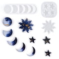 thumbnail image 2 of Billuyoard Moldes de silicona de diseño especial Star Sun, molde de estrellas ligeras, molde de operación Simple, colgante de decoración para el hogar Artesanía Estrella Billuyoard HA075474-03, 2 of 6