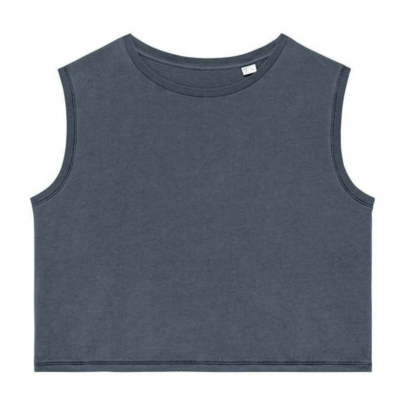 Native Spirit Womens Faded Cropped Tank Top