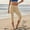 Beige, variant on Drovellove Women's Plus Size Cropped Jogger Pants with Pockets – Elastic Waist Loose Fit Yoga Pants for Workout & Casual Lounging
