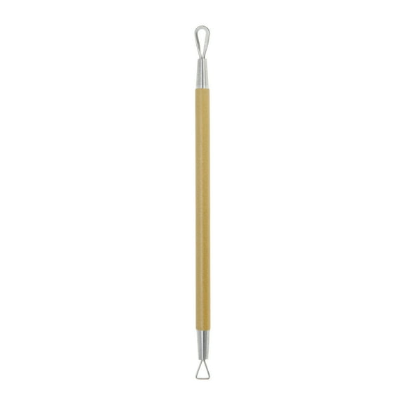 Unique Bargains 1pc Portable Double-Headed Pimple Extractor Tool Gold Tone