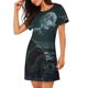 thumbnail image 2 of Fotbe Moonlit Night Sky Shark Bata de Dormir para Mujer con Estampado, Camisón de Algodón de Manga Corta, Ropa de Dormir Casual, 2 of 6