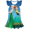 thumbnail image 1 of Disney Frozen Girls Elsa princesa vestido niños disfraz 3D Frozen Fancy 2-10 años fiesta de cumpleaños Disney Elsa vestido niño ropa 3T Gao Jinjia LED, 1 of 2