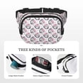 thumbnail image 5 of Honeii Poodle Dog Print Square Double Layer Waist Bag,Waist Belt Bag Fashion Fanny Women and Men,For Travel Running Hiking Walking, 5 of 9