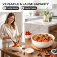thumbnail image 6 of Serving Bowls,101oz (10") Large Salad Bowl Set of 2, Large Ceramic Bowls for Party, White Serving Bowls for Salad,Fruit,Pasta and Dinner, Microwave Dishwasher Safe, 6 of 6