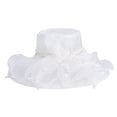 thumbnail image 2 of Derby Hat For Women 2026 Church Cap Hats Kentucky Derby Cocktail Flower Hat Sun Caps Wide Brim Leaf Flower Bridal Shower Hat Wedding Guest Hat Sun Hats For Women Garden Party Hat, 2 of 8