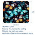 thumbnail image 5 of Butterfly Square Gaming Mouse Pad, 8.3x9.8 Inch Non-Slip Rubber Bottom Printed Mousepad for Office and Gaming, 5 of 6