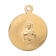 thumbnail image 3 of Holy Scapular Round Double Sided Gold Over Sterling Silver Medal Pendant Necklace, 3 of 7