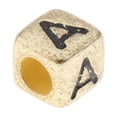thumbnail image 3 of 100x Antique Gold/ Acrylic Alphabets Beads Spacer Jewelry Making, 3 of 7