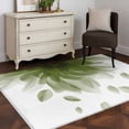 thumbnail image 4 of Rectangle Area Rug 4x6ft, Sage Green Flower Abstract Art Non-Shedding Washable Area Rug, Gradient Floral on White Non Slip Low-Profile Rugs for Living Room, Bedroom Dining Room, 4 of 9