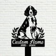 thumbnail image 5 of Handmadetneonsign Springer Spaniel Dog Memorial Metal With Stake, Springer Spaniel Metal Name Sign Stake, Dog Metal Stake Decor 45317, 5 of 5