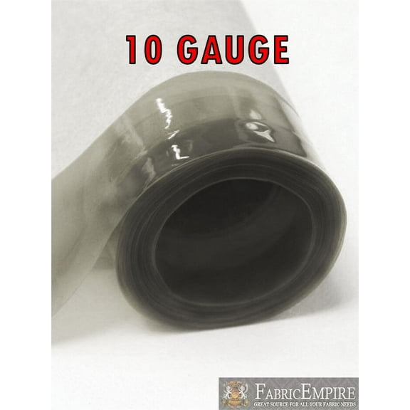 10 Gauge GREY Tinted Plastic Vinyl Fabric 54" Wide Sold By The Yard