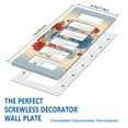 thumbnail image 3 of 6-Gang Screwless Pioneer Floral Decorative Wall Plates,Size 6-Gang 12"W x 4.7"H,Unbreakable Thermoplastic Faceplate Cover for Kitchen Living Room Bedroom Decorator Receptacle Outlet Switch, 3 of 7