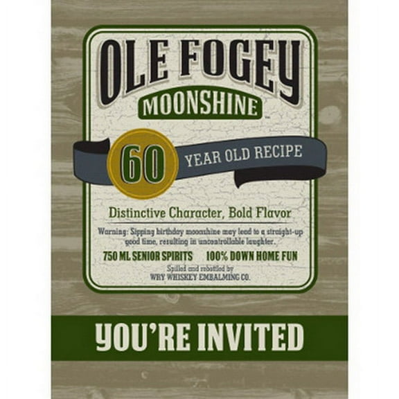 Creative Converting 896060 Ole Fogey-60 Invitation