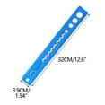 thumbnail image 2 of Yhmxh Flexible Ruler, 12 Inch Rubber Plastic Ruler, Transparent Bendable Rulers, Shatterproof Straight Edge Ruler Soft Ruler for Office,Dual Side Rulers Office Ruler Straight Soft Ruler, Blue, 2 of 6