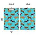 thumbnail image 3 of ALAZA Plastic Clipboard A4 Letter Size Decorative Clipboards for Students Women Men 9" x 12.5" Cute Dachshund Dog, 3 of 6