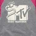 thumbnail image 3 of MTV - MTV Unplugged Logo - Toddler And Youth Girls Raglan Graphic T-Shirt, 3 of 5