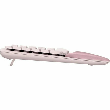 Logitech - Wave Keys Ergonomic Wireless Keyboard for Windows/Mac with Integrated Palm-rest - Rose