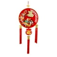 thumbnail image 2 of Tachiuwa 3D Chinese Dragon New Year Hanging Decoration 2024 Lunar Year Traditional 39x15inch with Tassel for Dinning Room Accessories Style B, 2 of 10